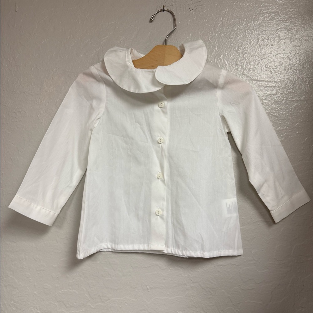 $18 ADD ON motoreta button-down blouse 3Y Zara Hanna Andersson Mini Boden